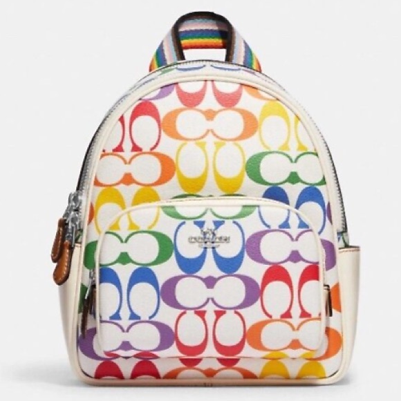 Coach Mini Court Backpack in Rainbow Pride - Picture 8 of 11